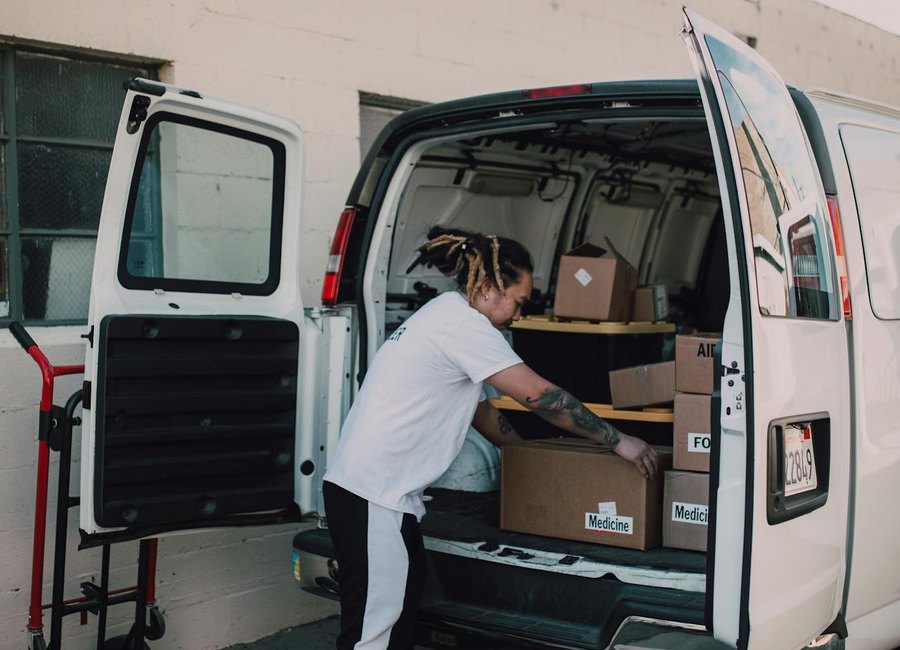 A1 All Professional Movers truck and crew on a job in Ocala